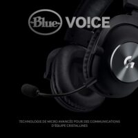 Logitech G PRO X Casque Gaming Over-Ear avec Micro BLUE VO!CE, DTS